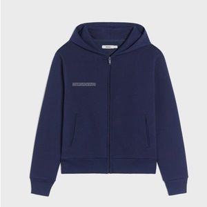 NWT Pangaia Essential Women’s/ Unisex Lighweight Navy Zip Hoodie Small